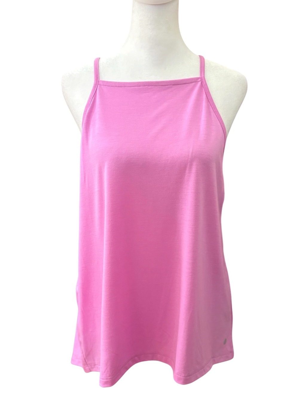 New Medium Apana Pink Yoga Cut Out Tank Top